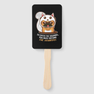 Become The Squirrel Dog Hand Fan