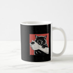Become Ungovernable - Black Cat Biting Hand Funny Coffee Mug