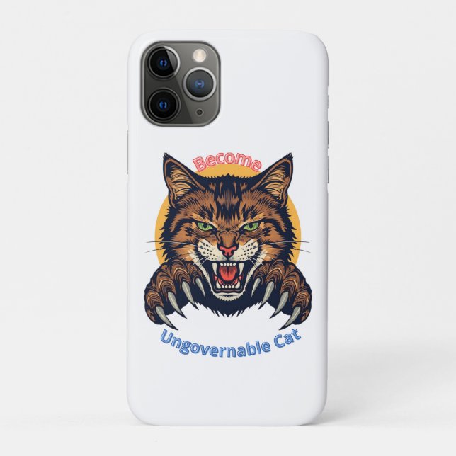 Become Ungovernable Cat Case-Mate iPhone Case (Back)