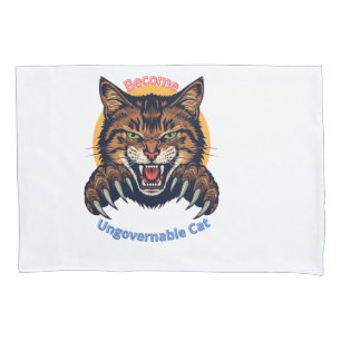 Become Ungovernable Cat Pillowcase