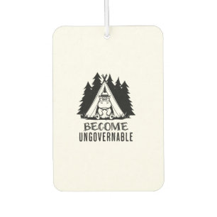 Become Ungovernable Funny Baby Hippo Moo Deng Funn Car Air Freshener