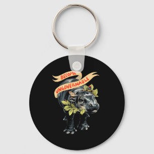 Become Ungovernable Funny Moo-deng  Key Ring