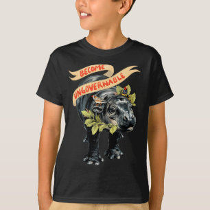 Become Ungovernable Funny Moo-deng  T-Shirt
