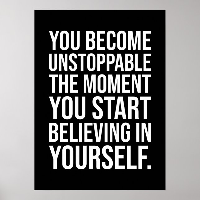 Become Unstoppable Poster (Front)