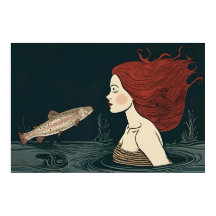 Becoming a Mermaid. Kissed  by the Fish King 