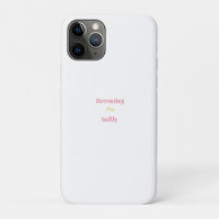 Becoming Her Softly Phone Case | Minimal Feminine 