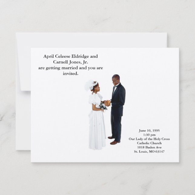 Becoming Husband and Wife Invitation (Front)