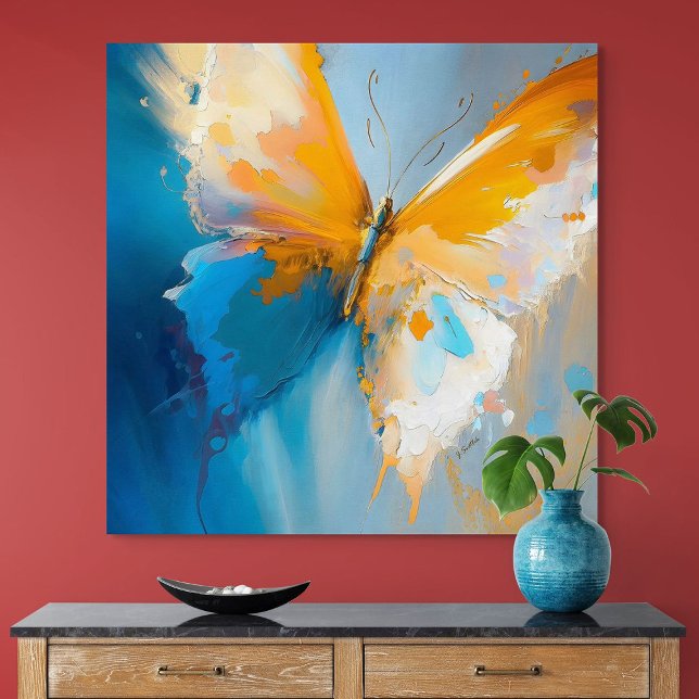 Becoming Light – Abstract Butterfly In Motion Poster (Becoming Light – Abstract Butterfly In Motion)