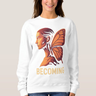 Becoming Light – Human Metamorphosis Design Sweatshirt