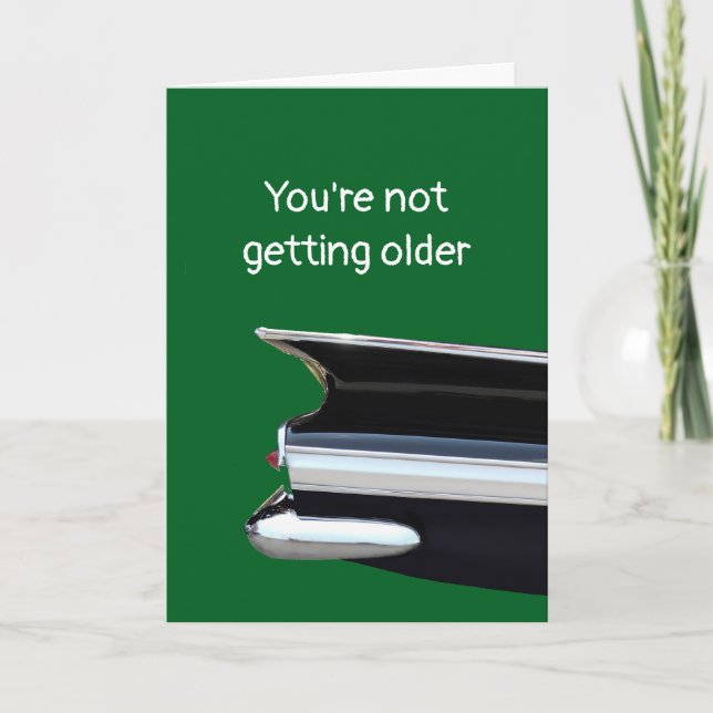 Becoming Older or a Classic? personalised Birthday Card (Front)