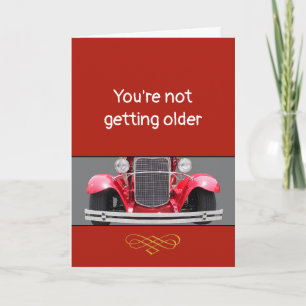 Becoming Older or a Classic? personalized Birthday Card