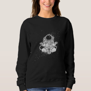 Becoming One With Universe Astronaut Zen Space Gal Sweatshirt