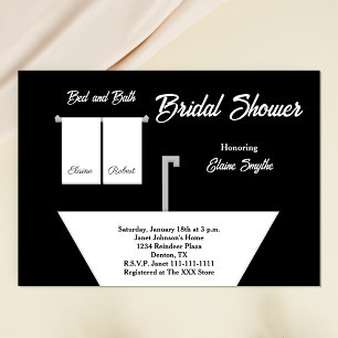 Bed and Bath Themed Bridal Shower Invitation