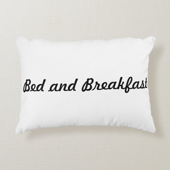 Bed and breakfast  decorative cushion (Front)