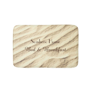 Bed and Breakfast Sand Personalised Bath Mat