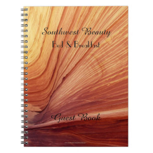 Bed & Breakfast Guest Book, Southwest Beauty B&B Spiral Notebook