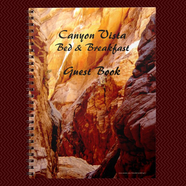 Bed & Breakfast Guest Book, Southwest Canyon B&B Spiral Notebook (Creator Uploaded)