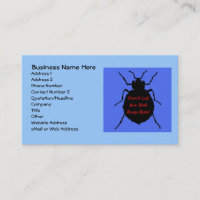 Bed Bug Exterminator Business Card