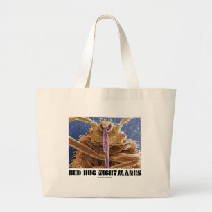 Bed Bug Nightmares (Cimex lectularius) Large Tote Bag