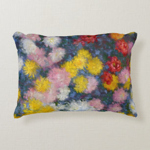 Bed of Chrysanthemums by Claude Monet Decorative Cushion