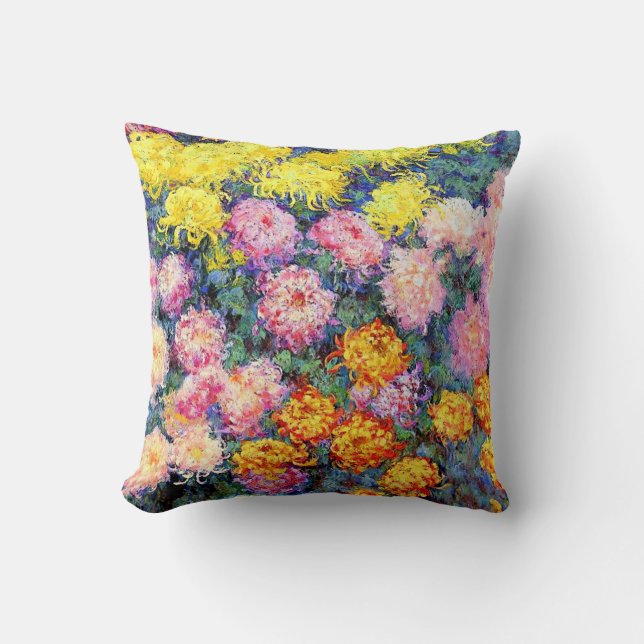 Bed of Chrysanthemums by Monet Cushion (Front)