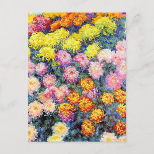 Bed of Chrysanthemums by Monet Postcard