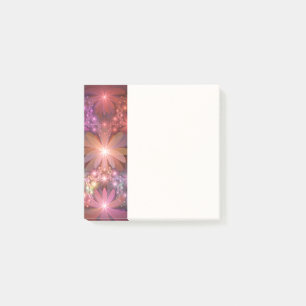Bed Of Flowers Colorful Shiny Abstract Fractal Art Post-it Notes