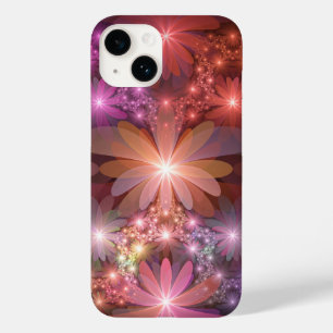 Bed Of Flowers Colourful Shiny Abstract Fractal Ar Case-Mate iPhone 14 Case