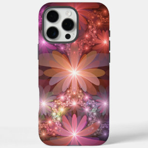 Bed Of Flowers Colourful Shiny Abstract Fractal Ar iPhone 16 Pro Max Case