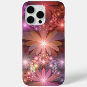 Bed Of Flowers Colourful Shiny Abstract Fractal Ar iPhone 15 Pro Max Case