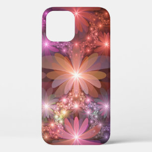 Bed Of Flowers Colourful Shiny Abstract Fractal Ar iPhone 12 Case