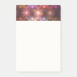 Bed Of Flowers Colourful Shiny Abstract Fractal Ar Post-it Notes