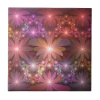 Bed Of Flowers Colourful Shiny Abstract Fractal Ar