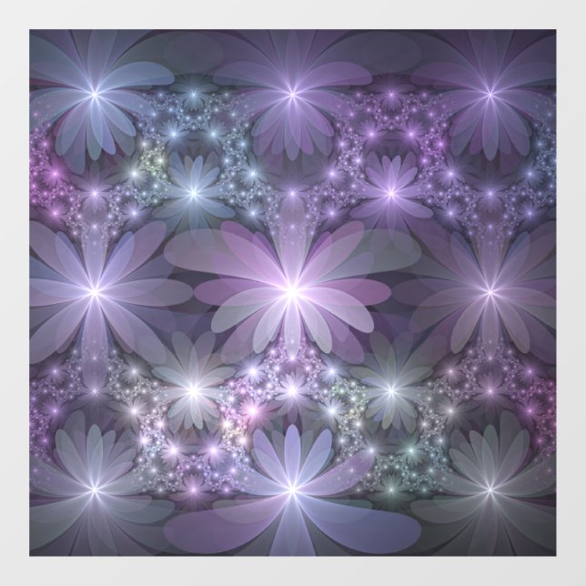 Bed of Flowers Trendy Shiny Abstract Fractal Art (Sheet)