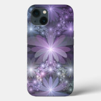 Bed of Flowers Trendy Shiny Abstract Fractal Art