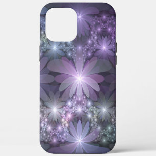 Bed of Flowers Trendy Shiny Abstract Fractal Art iPhone 12 Pro Max Case