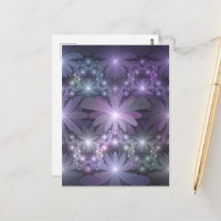 Bed of Flowers Trendy Shiny Abstract Fractal Art