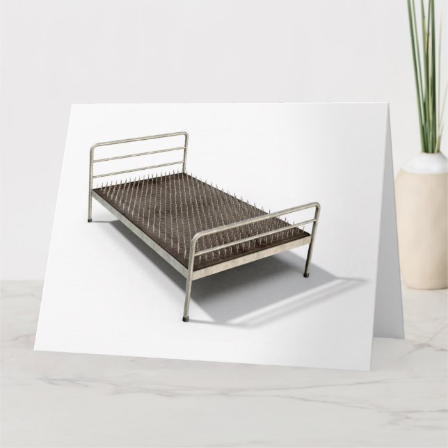 Bed Of Nails Isolated Card (Front)