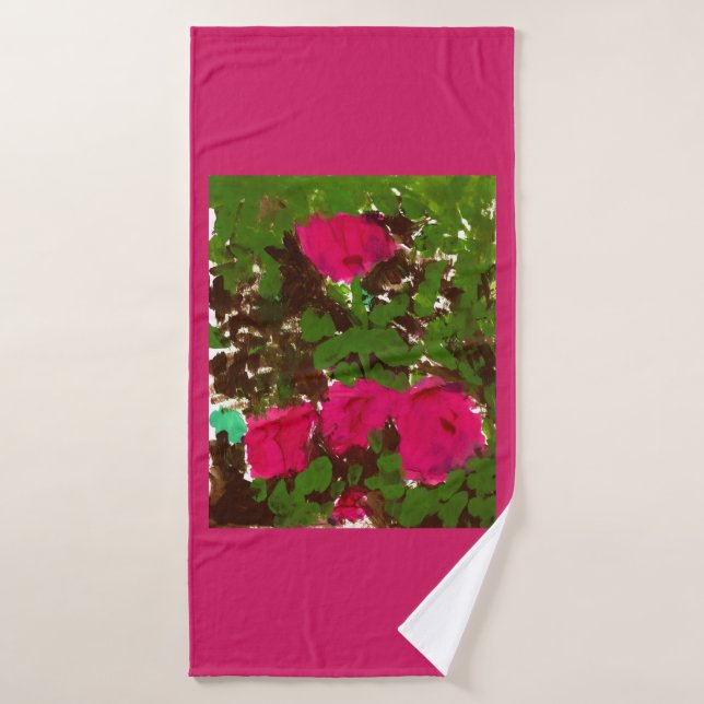 Bed of Roses Bath Towel (Bath Towel)