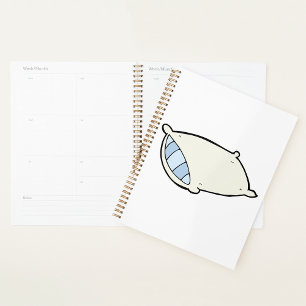 Bed Pillow Spiral Planner