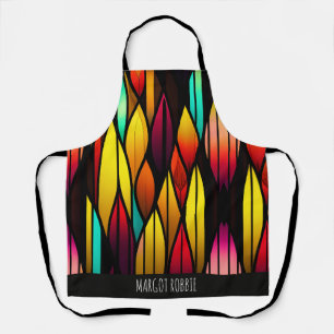 Bed Stained Glass cattails Mosaic Pattern Apron