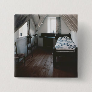 Bed, towel rail designed by Ford Madox Brown 15 Cm Square Badge