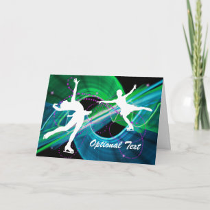 Bedazzled Ice Figure Skaters - Customisable Invitation