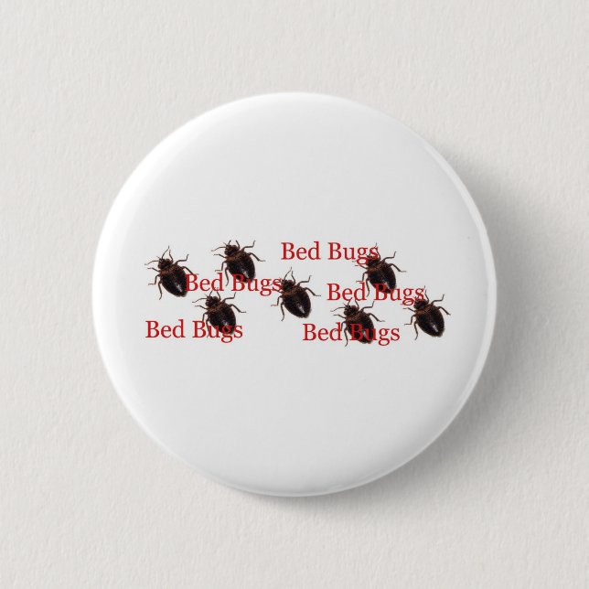 bedbugs 6 cm round badge (Front)