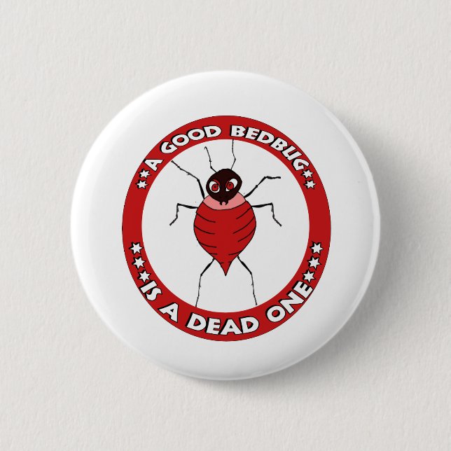 Bedbugs 6 Cm Round Badge (Front)