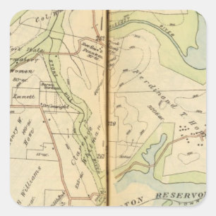 Bedford, New York 3 Square Sticker