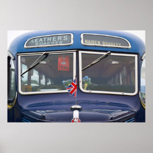 Bedford OB Coach, circa 1950's. Poster