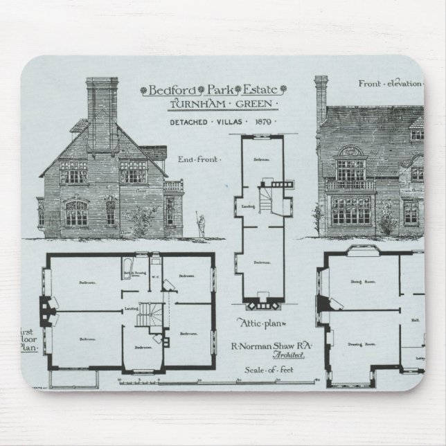 Bedford Park Estate Mouse Pad (Front)