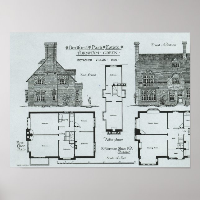 Bedford Park Estate Poster (Front)