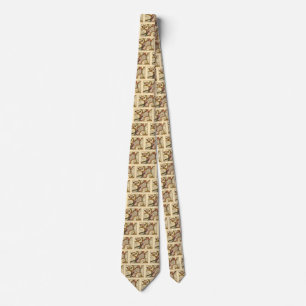Bedfordshire County England Antique John Speed Map Tie